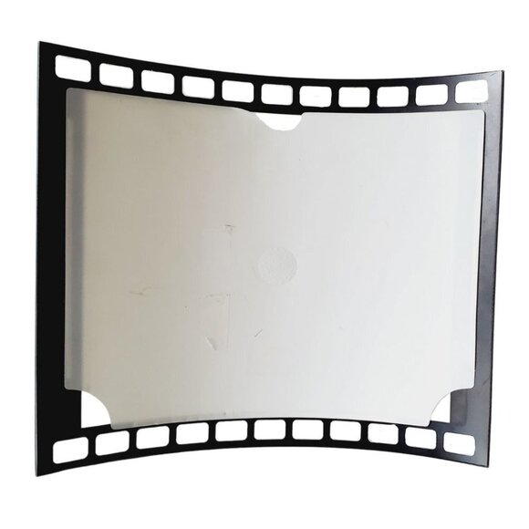 Vintage 2000s Film Style Free Standing Black Curved Glass Picture Photo Frame - Picture 5 of 5